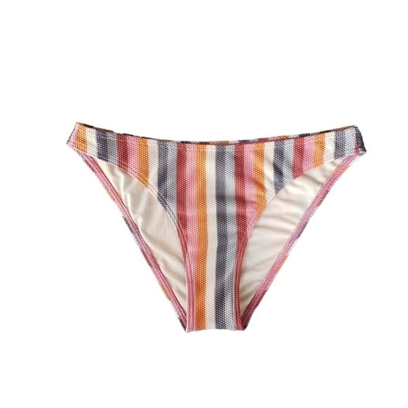 Peony Hipster Bikini Bottom in Rainbow Striped Print - Picture 3 of 8